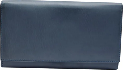 Vista 5 de Swiss Marshall Carteras de cuero para mujer bloqueo RFID gran capacidad tarjetero para teléfono Azul Cartera de mano