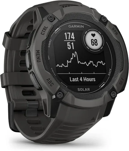 Vista 7 de Garmin Instinct 2X Solar (grafito) - Paquete de reloj inteligente GPS resistente, GNSS de múltiples bandas, monitoreo de salud 247, notificaciones