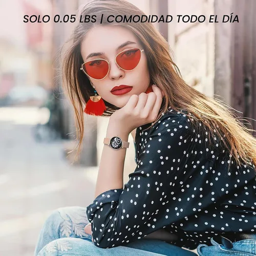 Vista 3 de Reloj inteligente para mujer para Android iPhone 3 Band 1.19" pequeño