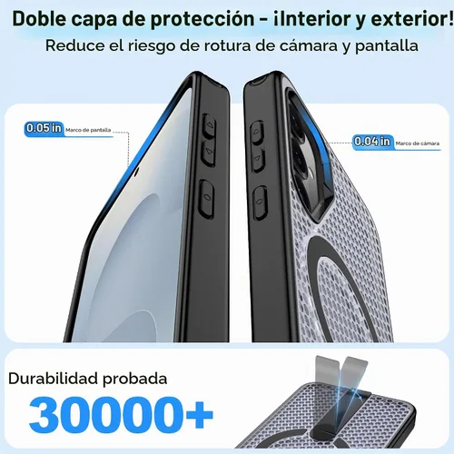 Vista 6 de Jshru para Samsung Galaxy S25 Plus / S24 Plus con [2 PIEZAS] protectores de pantalla HD, compatible con MagSafe