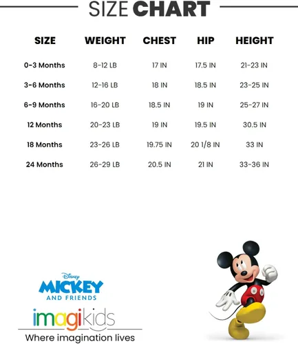 Vista 7 de Disney Mickey Mouse - Conjunto de 4 piezas para bebé recién nacido a bebé