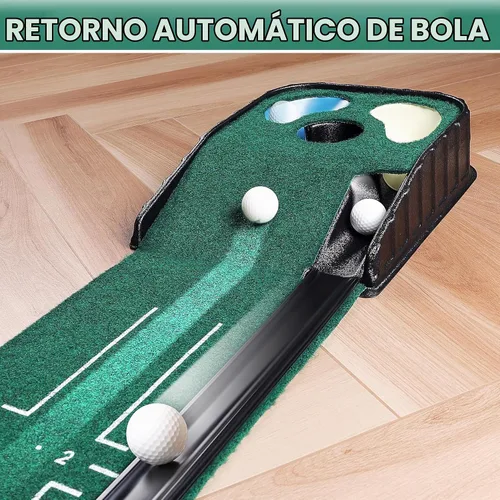 Vista 4 de CHAMPKEY Golf Putting Green Indoor - Advanced Guides Golf Putting Mat - Enhance Putting Accuracy and Challenge