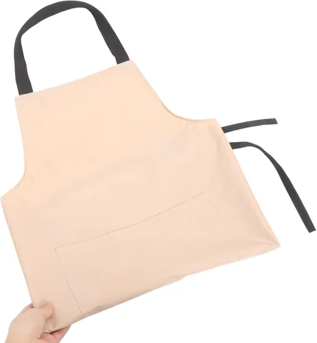 Vista 3 de Waterproof Kitchen Apron for Adults with Pvc Material Oil-resistant Laundry Bib Apron with Pouch Suitable for Cooking Washing Restaurant Use