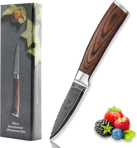 Vista 16 de Wakoli EDIB - Cuchillo deshuesador de damasco, hoja de precisión de 5.7 pulgadas, cuchillo de cocina profesional con núcleo VG10, mango ergonómico