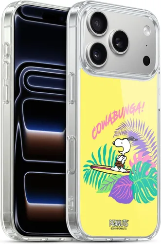 Vista 61 de Head Case Designs Funda de gel suave con licencia oficial de Peanuts Tropical Surf Snoopy Aloha Disco compatible con Apple iPhone 13 Mini Surf