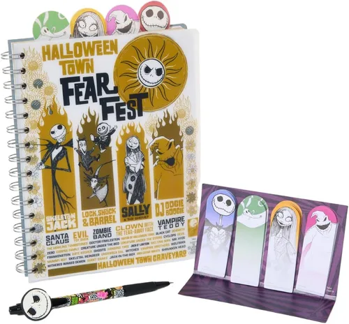 Vista 11 de Cuaderno de pestañas Barbie con espiral, lápiz boli, pestañas adhesivas, 96 páginas a rayas, rosa