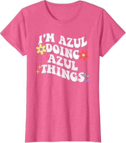 Vista 59 de Retro Groovy Im AZUL Doing AZUL Things - Camiseta divertida para el día de la madre, Negro
