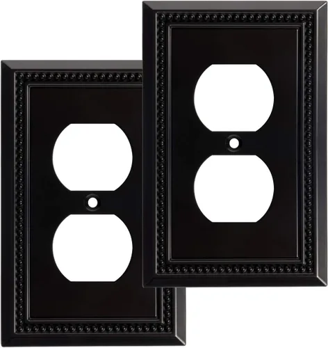 Vista 68 de Henne Bery Sunken Pearls - placa decorativa de pared, placa decorativa de pared, tapa de salida de la placa del interruptor, aleación de zinc sólida