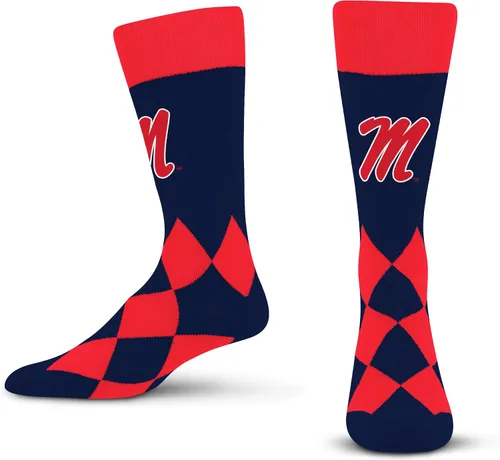Vista 29 de For Bare Feet Calcetines Big Diamond unisex para adultos de la NCAA