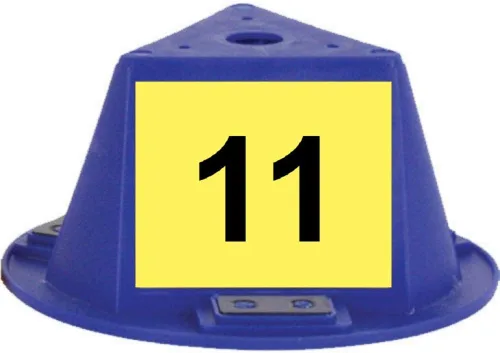Vista 20 de Toppers magnéticos para techo, sombreros magnéticos para automóvil, juego de 10 unidades, con numeración (azul, numerados del 1 al 10)