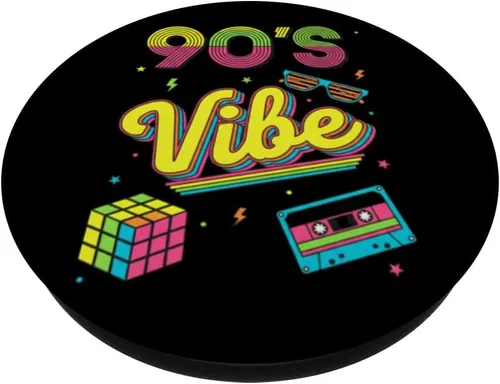Vista 2 de 90s Nostalgia Retro Apparel - 90'S Vibe Retro PopSockets Adhesive PopGrip