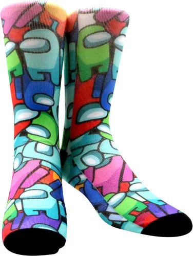 Vista 7 de Divertidos calcetines unisex para hombre, novedosos y locos estampados 3D de compresión largos