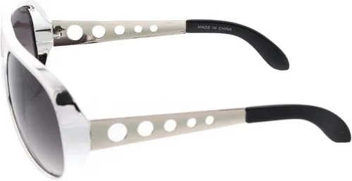 Vista 6 de zeroUV Gafas de sol de aviador grandes King of Rock & Roll