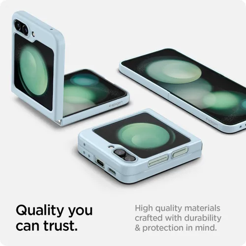 Vista 7 de Spigen Air Skin diseñado para Galaxy Z Flip 5 Case (2023) - Azul mudo