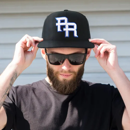 Vista 4 de Trendy Apparel Shop PR - Gorra bordada con pico plano 3D con bandera de Puerto Rico
