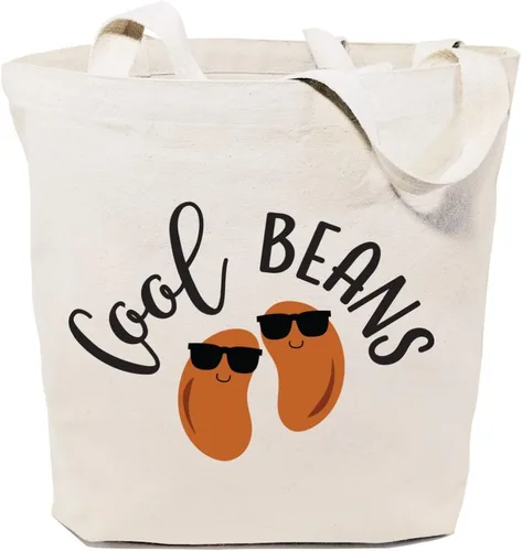 Vista 38 de The Cotton & Canvas Co. Bolsa de compras reutilizable de tela, bolsa para ir al mercado