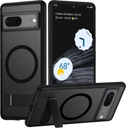 Vista 17 de TIANNIUKE Funda Magnética para Google Pixel 6, Transparente y Resistente al Amarilleo, Compatible con MagSafe, Funda Protectora Antigolpes de Ajuste