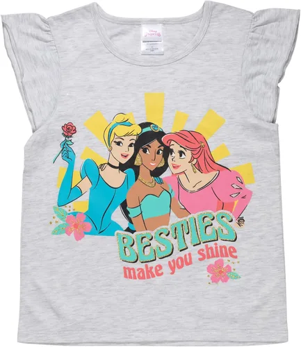 Vista 2 de Disney Princess Aurora Ariel Jasmine - Paquete de 3 camisetas gráficas para niñas pequeñas a niños grandes