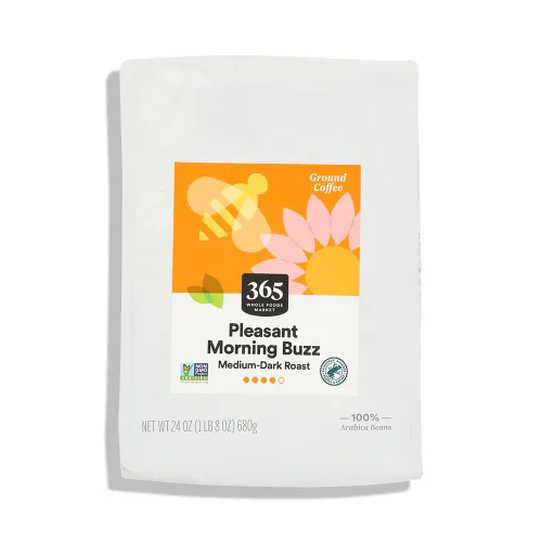 Vista 7 de 365 By Whole Foods Market, Café molido Pleasant Morning Buzz, 10 onzas (283 g)