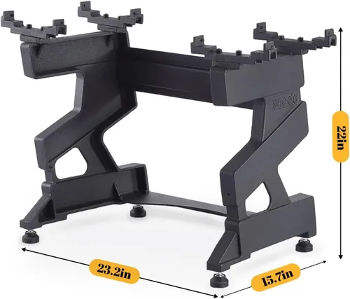 Vista 3 de SNODE Soporte de mancuernas de hierro fundido, soporte ajustable para mancuernas snode (solo soporte)