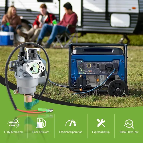 Vista 8 de Carburador eléctrico auto 16100-ZE3-704 para Honda EB5000X EB6500X EB6500SX EM5000SX EW171 generador con filtro de aire con filtro de combustible