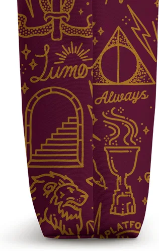 Vista 3 de Harry Potter Icons Line Art - Bolsa de mano con collage