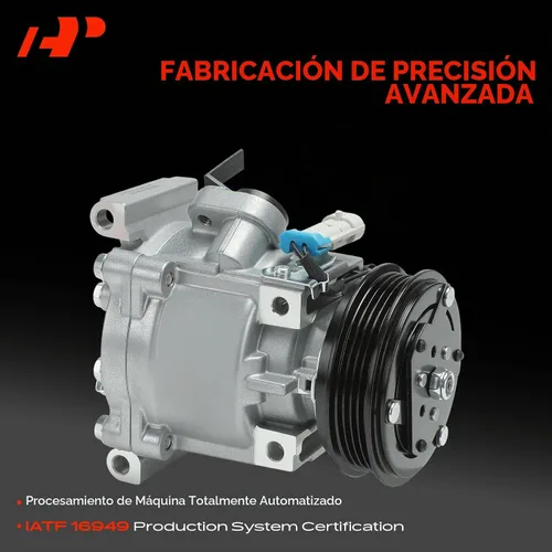 Vista 3 de A-Premium Compresor A/C con embrague compatible con Chevrolet Spark 1.2L 2013-2014