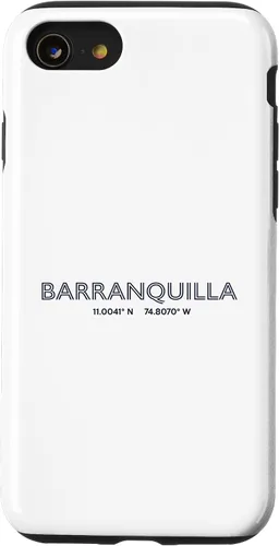 Vista 18 de Colombia City Coordinates - Barranquilla Case for iPhone 16