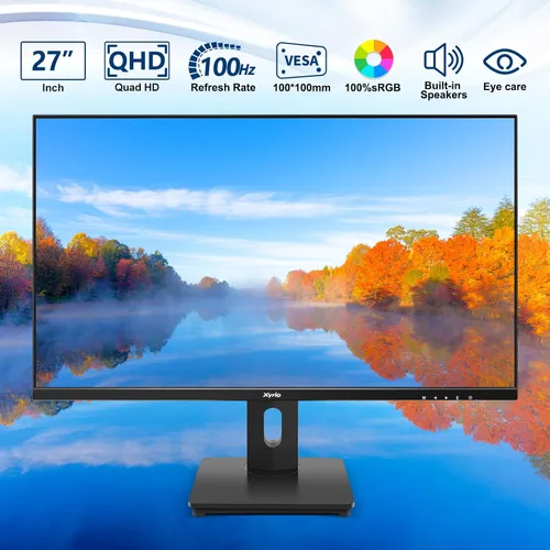 Vista 3 de Monitor de pantalla táctil, monitor de pantalla táctil de 27 pulgadas QHD 2560 x 1440 100Hz, monitores de pantalla táctil con 10 puntos táctiles