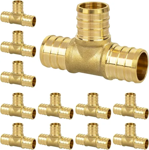 Vista 17 de Acoplamiento Pex de 1/2", Accesorios Pex, Accesorios de Engaste de Latón de Alta Resistencia para Tubos PEX con Construcción Resistente a Fugas