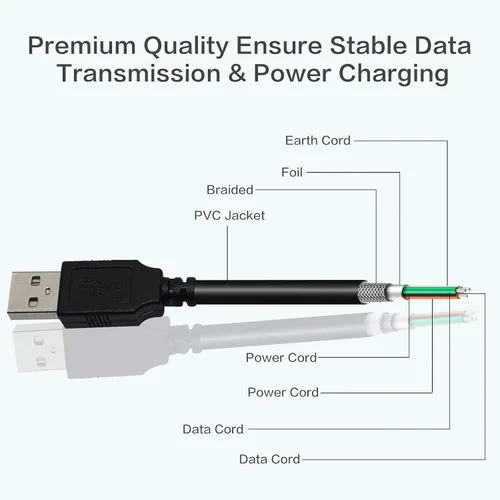 Vista 3 de USB2-A-MB-25ST, cable USB 2.0 A a Mini B de 5 pines USB de 25 pies