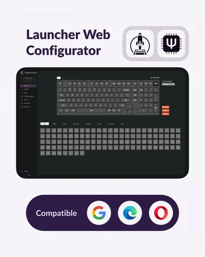 Vista 2 de Keychron Q5 Pro - Teclado mecánico inalámbrico QMK/VIA, diseño completo personalizable del 96% con perilla programable, interruptor K Pro marrón