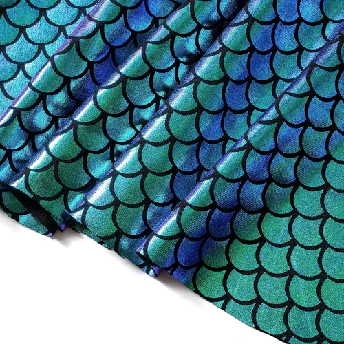 Vista 5 de Vestido de sirena para niñas, traje de cumpleaños de sirena, tutú de sirena para niñas