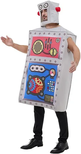 Vista 2 de BaronHong Disfraz de esponja unisex para adultos, disfraz de esponja de Halloween, lindo conjunto de tocado de túnica