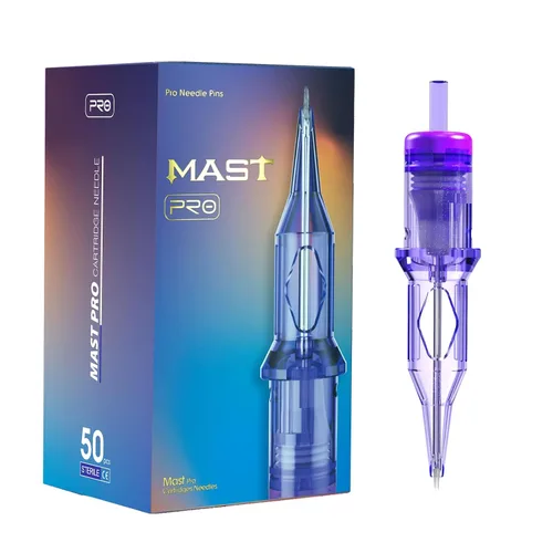 Vista 14 de Mast Tattoo Pro Cartuchos Agujas con Membrana Tamaños Mixtos Caja de 50 Pcs (10RL)