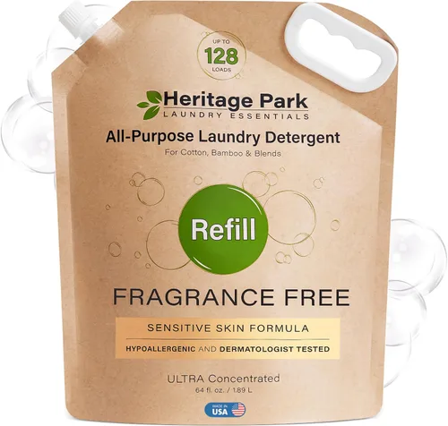 Vista 14 de Heritage Park - Detergente para ropa de lujo Detergente para ropa natural y enzimático probado por dermatólogos, a base de plantas, respetuoso