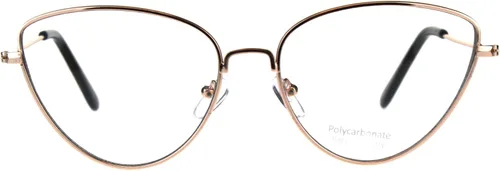 Vista 2 de Gafas de ojo de gato con borde de metal para mujer