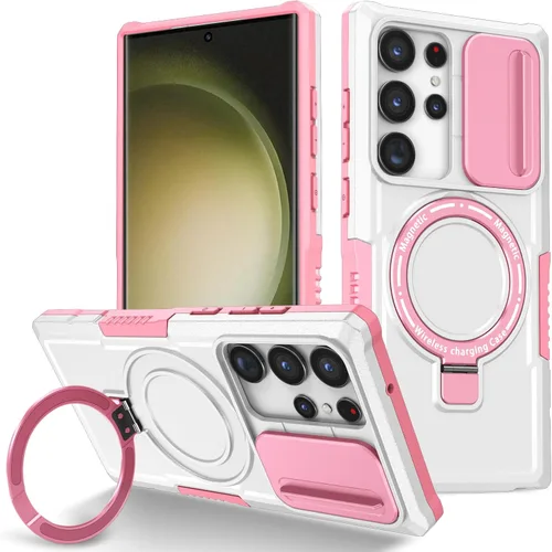 Vista 78 de Funda magnética para Samsung Galaxy Note 20 Ultra, soporte para teléfono, funda protectora mate a prueba de golpes, funda protectora para teléfono