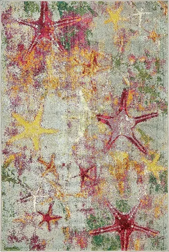 Vista 8 de Alfombra moderna Positano de estilo costero de Loom, Polipropileno, Azul marino