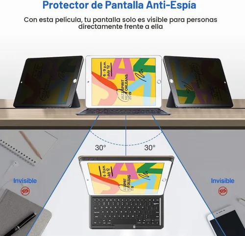 Vista 3 de ProCase Protector de pantalla de privacidad anti espía para iPad 10.2, 1