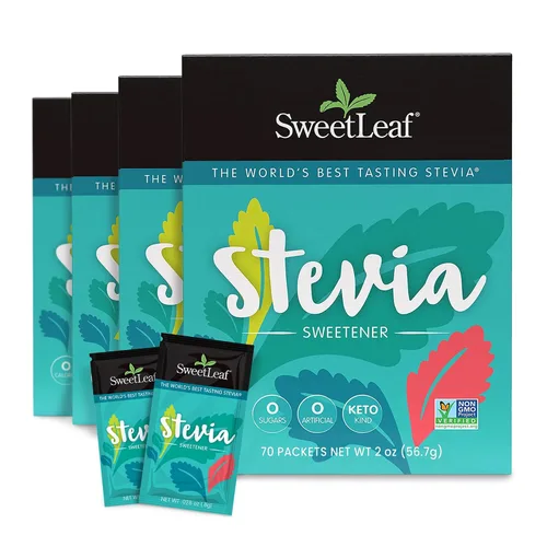 Vista 8 de SweetLeaf Paquetes de Stevia en polvo, edulcorante cero calorías con extracto de hoja de stevia, sin aditivo edulcorante artificial, sin azúcar