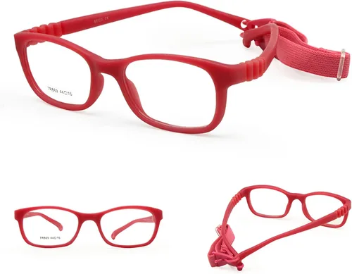 Vista 7 de Beonsale Marco de gafas para niños con correa sin tornillo talla 4416