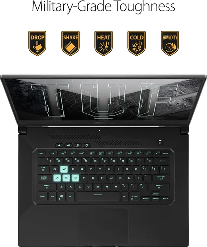 Vista 7 de ASUS TUF Dash 15 (2021) Ultra Slim Gaming Laptop, 15.6 pulgadas 144Hz FHD, GeForce RTX 3050 Ti, Intel Core i7-11370H, Memoria RAM DDR4 8GB, SSD NVMe
