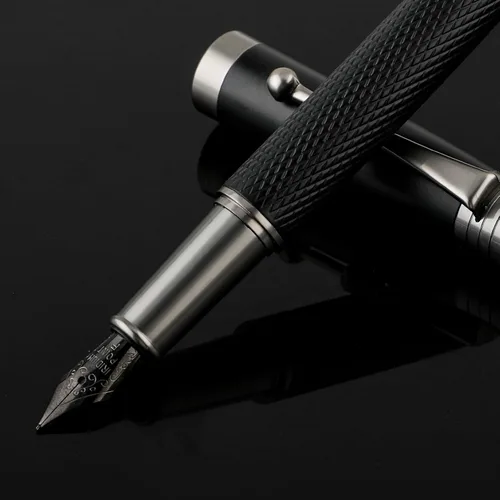 Vista 6 de TIESOME Juego de pluma estilográfica de lujo, pluma estilográfica de metal con 6 cartuchos de tinta de 0.102 in, bolígrafos de caligrafía de Punta