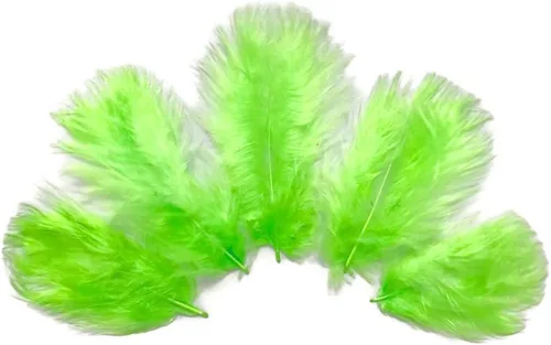 Vista 57 de 1/4 lb - Aqua Blue Pavo Marabou Corto Plumas Sueltas Mullidas Al Por Mayor A Granel