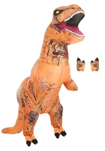 Vista 10 de Disfraz Inflable de T-Rex para Adultos Multicolor