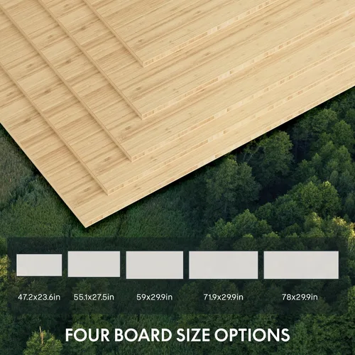 Vista 8 de FlexiSpot E6 Bamboo - Escritorio eléctrico de pie de 3 etapas con motor dual de 48 x 24 pulgadas, soporta 220 libras, altura ajustable con ajustes