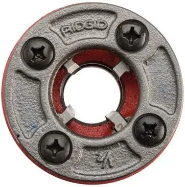 Vista 4 de RIDGID 36890 Modelo OO-R Die Head, 12R aleación Die Head viene con 1/2 pulgada de alta velocidad, juego de fábrica que ofrecen 14 TPI limpios