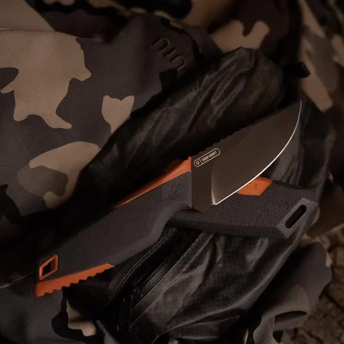 Vista 7 de OUTDOOR EDGE VANTEX - Cuchillo de caza de hoja fija con punta de gota de 3.5 pulgadas, incluye funda Cuchillo de punta de gota de 3.5