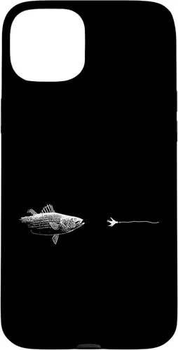 Vista 9 de Graphic Fly Fishing Hook Line - Fish Striped Bass Case for iPhone 16